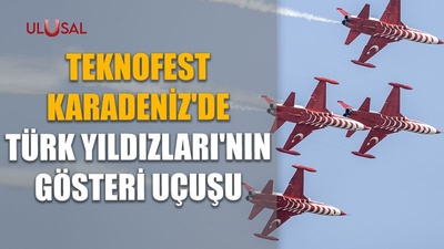 Teknofest Karadeniz'de Türk Yıldızları'nın gösteri uçuşu